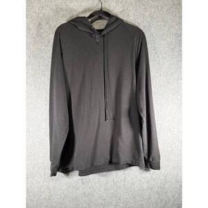 TOMORROWS LAUNDRY Mens  Size M Black Hoodie Sweatshirt Pullover Lounge Comfort